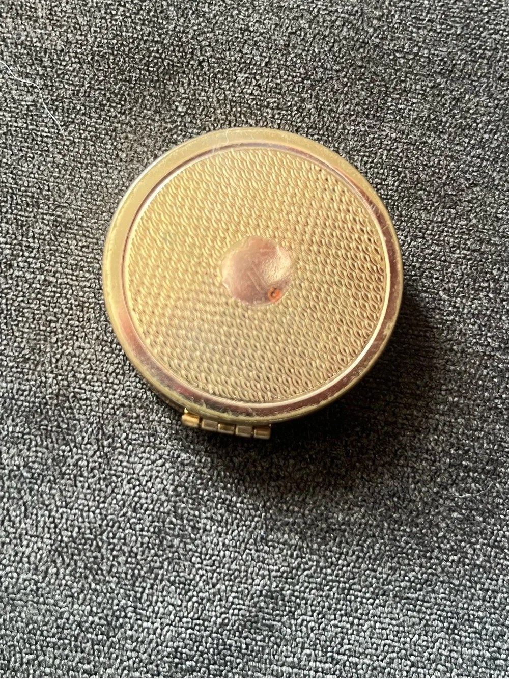 Vintage Compact Blush Bright Coral Pink